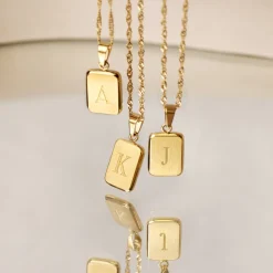 Letter Necklace Roségold - A