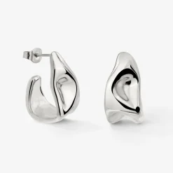 Liquid Shape Studs Silber