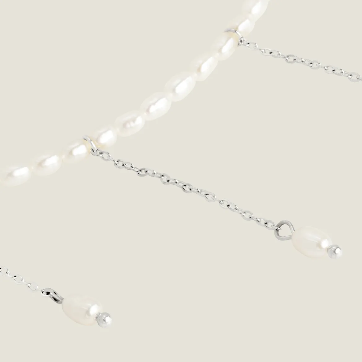 Lolas Love Pearl Power Necklace Silber