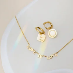 Love is Love Necklace Gold
