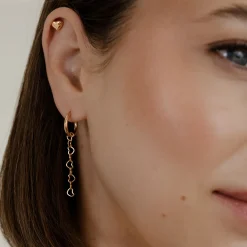 Lovely Heart Piercing Stud Roségold