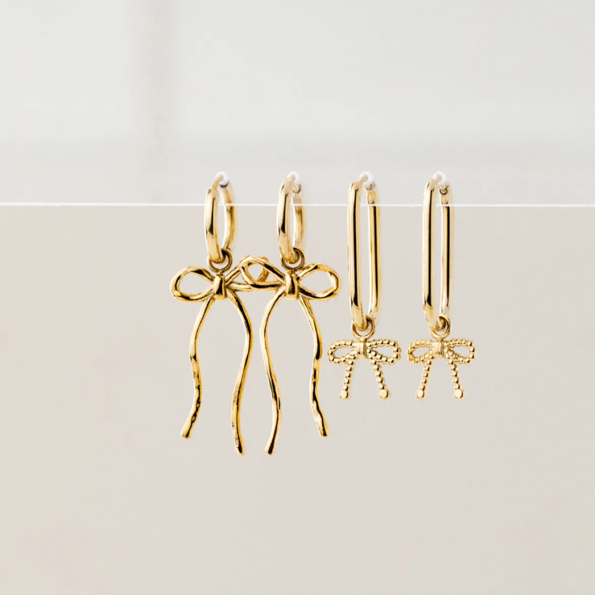 Lovely Loop Hoop Set Small Roségold