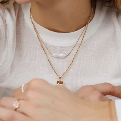 Luminous Pearl Choker Roségold