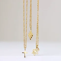 Lustrous Pendant Necklace Roségold