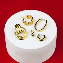 Lustrous Studs Roségold