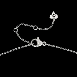Melting Donut Necklace Silber