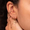 Midnight Lover Oval Hoops Baby Roségold
