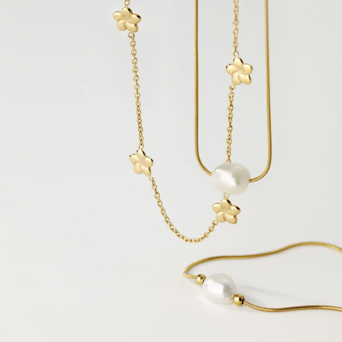 Minimalist Pearl Bundle Roségold