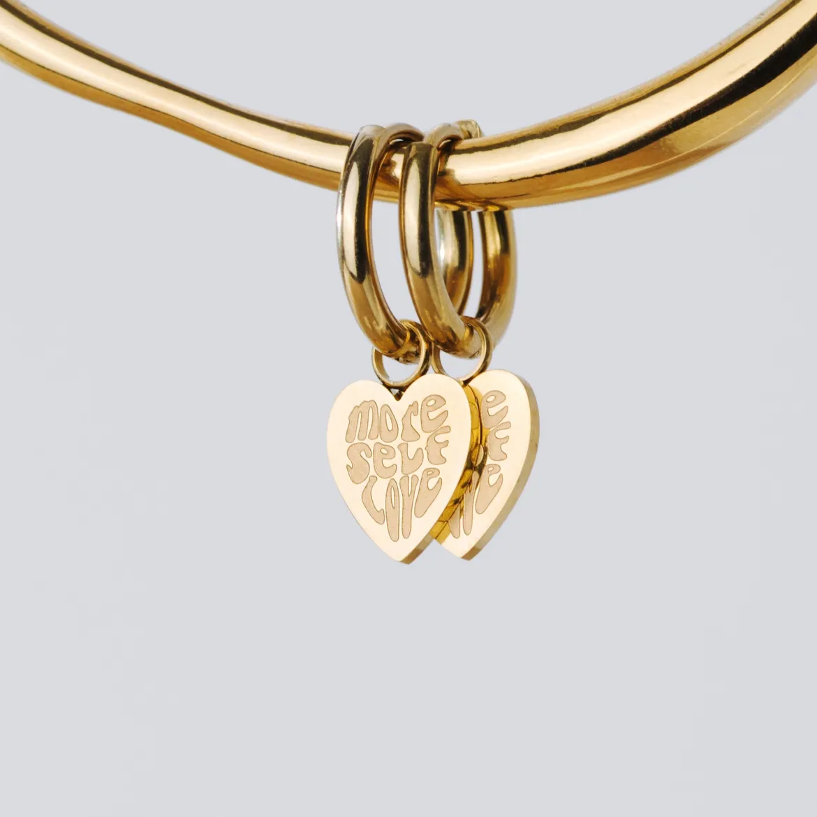 More Self-Love Hoop Set Small Roségold