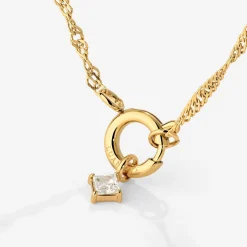 North Star Singapore Chain Necklace Set Gold