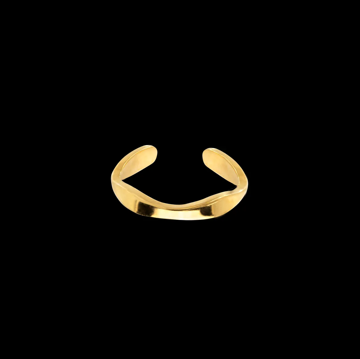 Offbeat Ear Cuff Gold