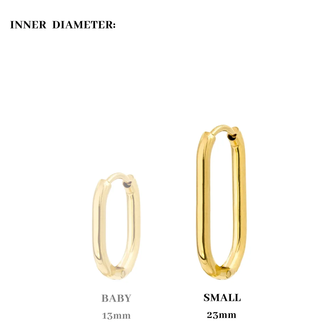 Oval Hoop Set Small
