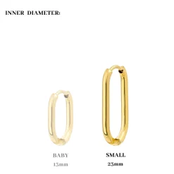 Oval Hoops Small Roségold