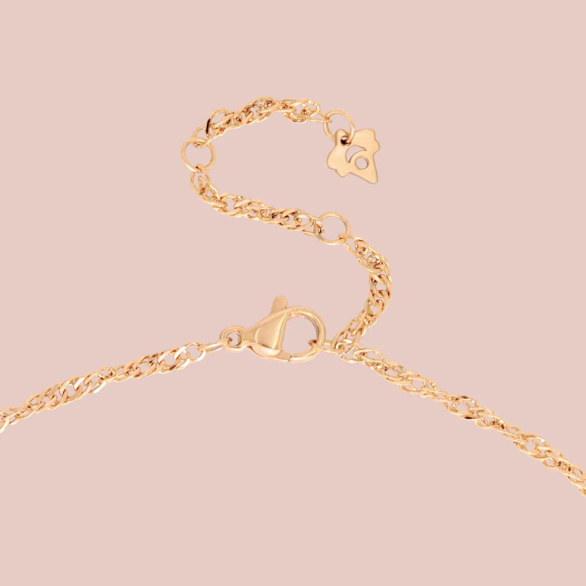 Oval Pendant Necklace Roségold