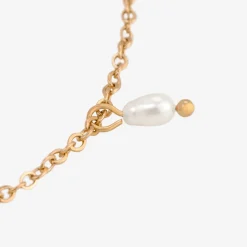 Perla Blanco Anklet Roségold