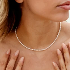 Perlita Choker Roségold
