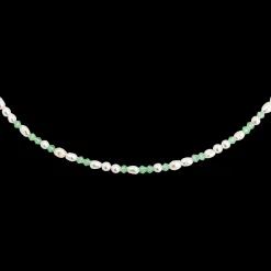 Perlita Verde Necklace Silber