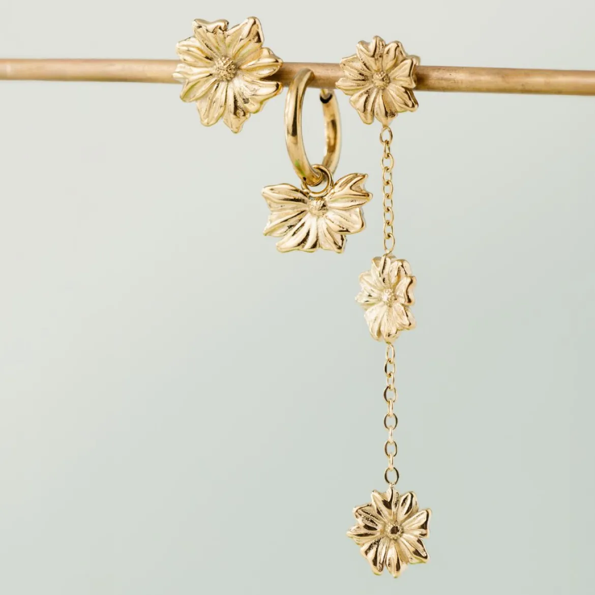 Petal Fall Studs Roségold