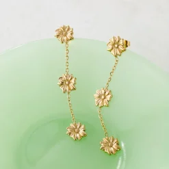 Petal Fall Studs Silber