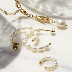 Pippo Pearl Ear Cuff Roségold
