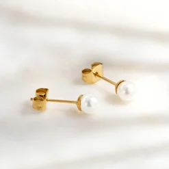 Pretty Pearl Studs Silber