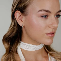 Prism Hoops Small Silber