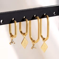 Rayos Oval Hoops Baby Gold