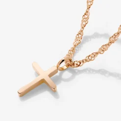 Saints Cross Necklace Roségold