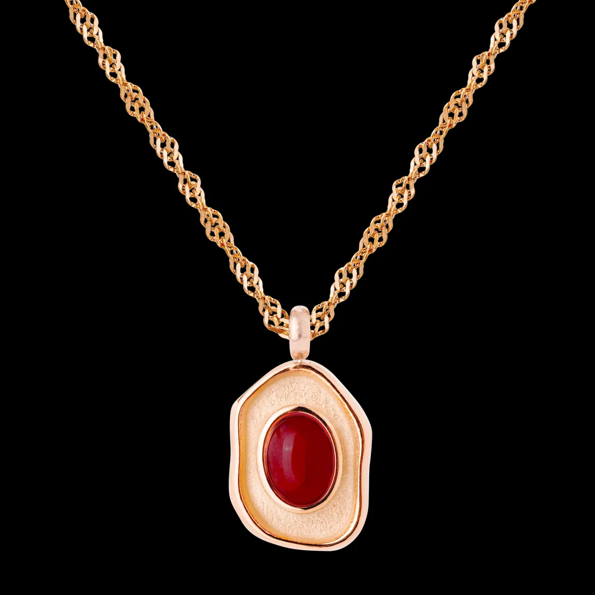 Scarlet Treasure Necklace Roségold