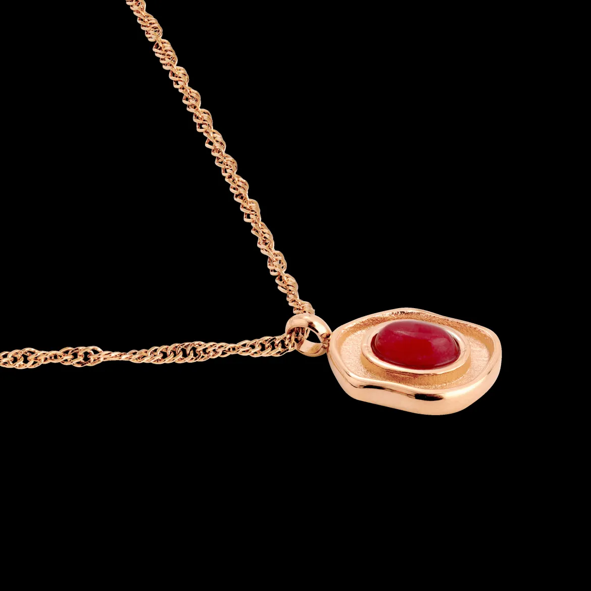 Scarlet Treasure Necklace Roségold