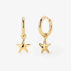 Sea Star Hoop Set Small Gold