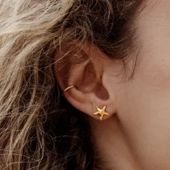 Sea Star Studs Gold