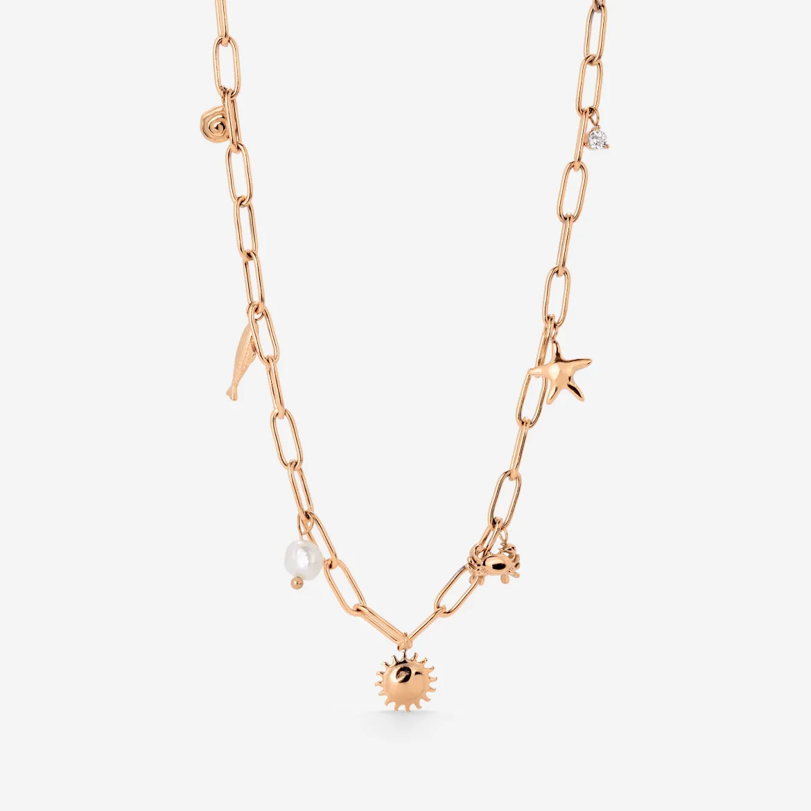 Seaside Treasures Necklace Roségold