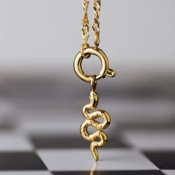 Serpent Singapore Chain Necklace Set Silber