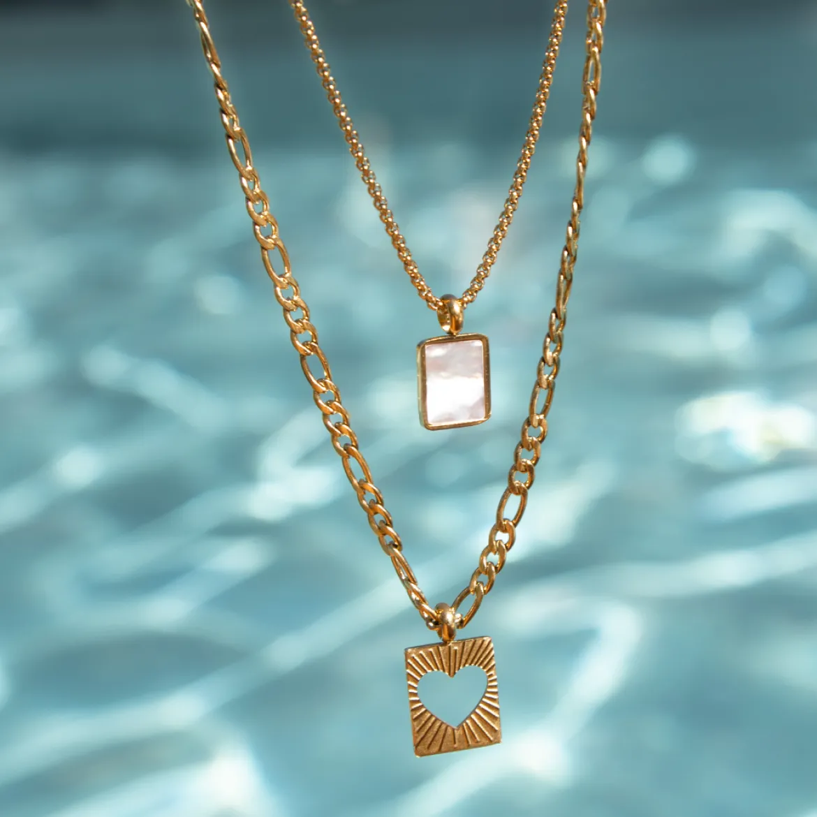 Shimmering Reflection Necklace Roségold