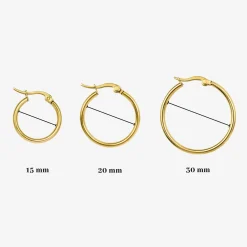 Sierra Hoops Maxi - Gold