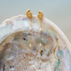 Siren's Spell Pearl Drop Earrings Silber
