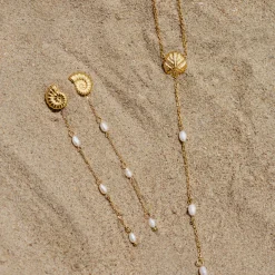 Siren's Spell Pearl Drop Earrings Roségold