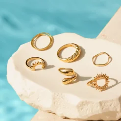Slim Wave Ring Roségold