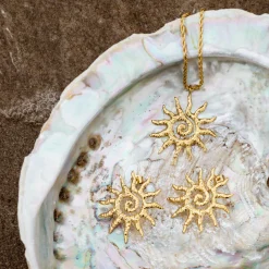 Soleil Studs Gold