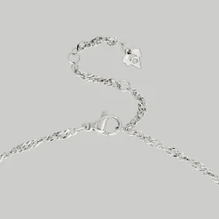 Sparkling Donut Necklace Silber