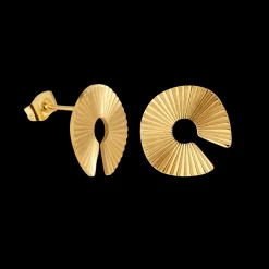 Sparkling Donut Studs Gold