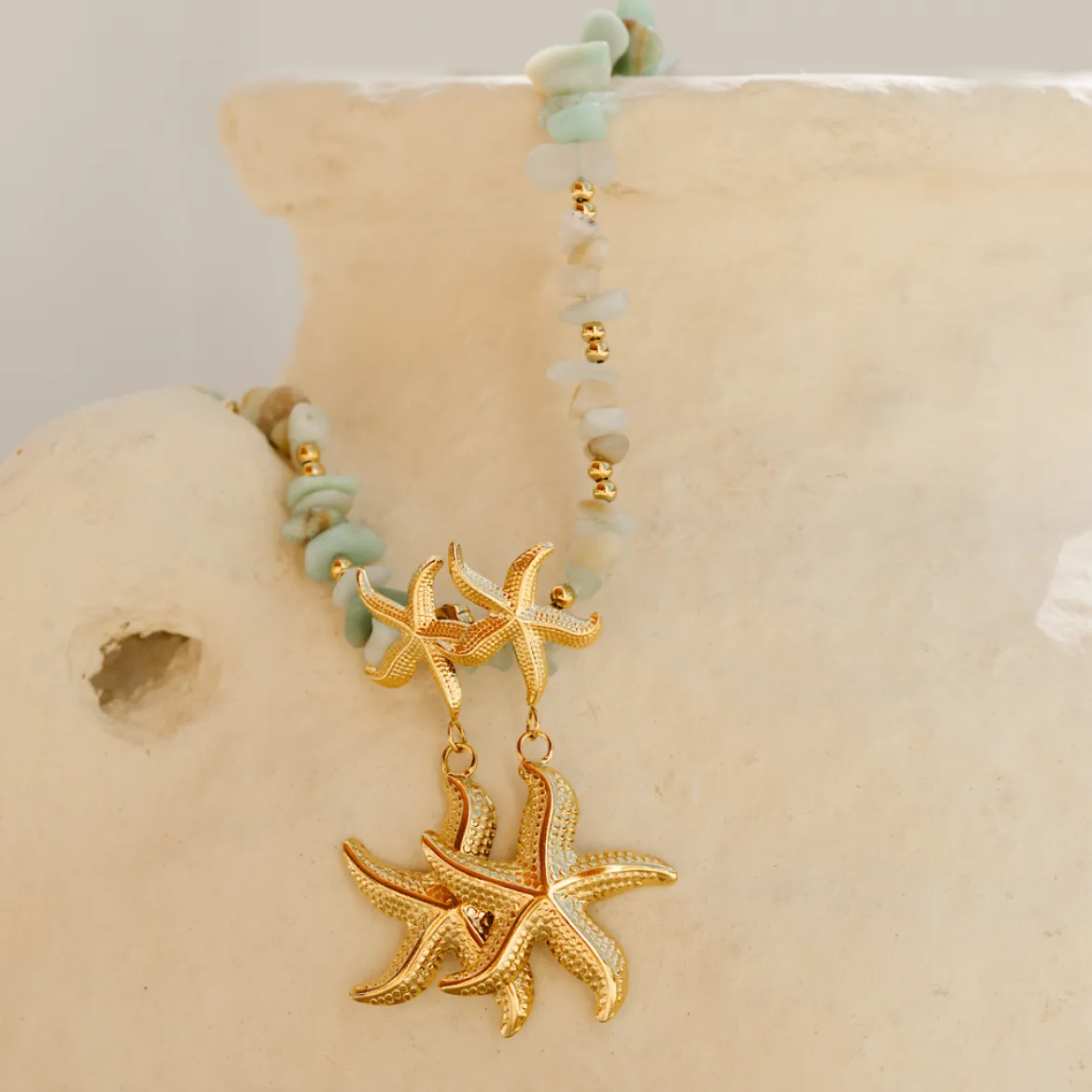 Starfish Studs Gold