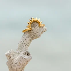 Sun Ray Ring Gold
