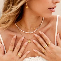 Sunny Swirl Necklace Gold