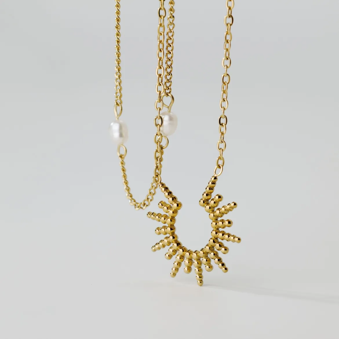 Sunshine Sister Necklace Roségold
