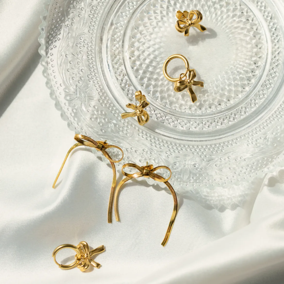 Sweet Bow Earrings Roségold