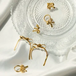 Sweet Bow Earrings Silber