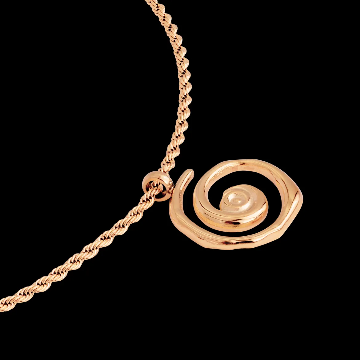 Sweet Swirl Necklace Roségold