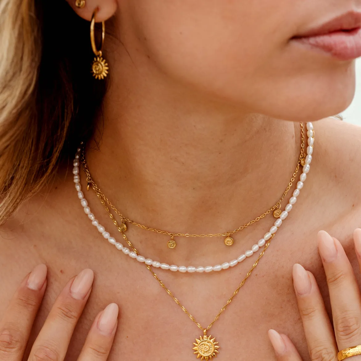 Swirl'n Choker Gold